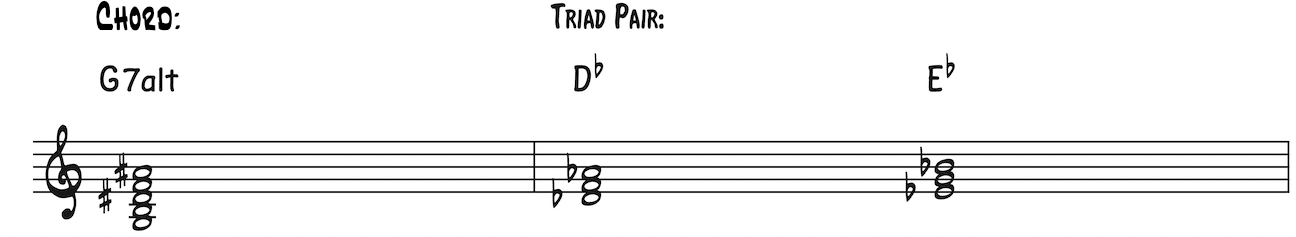 Triad Pairs over X7alt #02