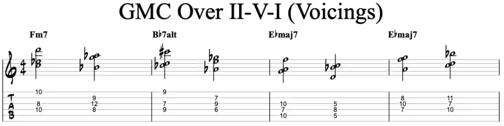 II-V-I GMC Mick Goodrick Voicings